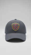 Steely Grey Shield Logo Cap
