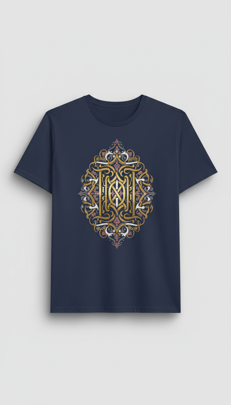 Scripture Graphic Tee with Gold Foil